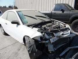2001 HONDA CIVIC LX WHITE 1.7L AT 2DR A17696